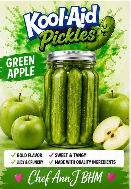 Green Apple KoolAide Pickles