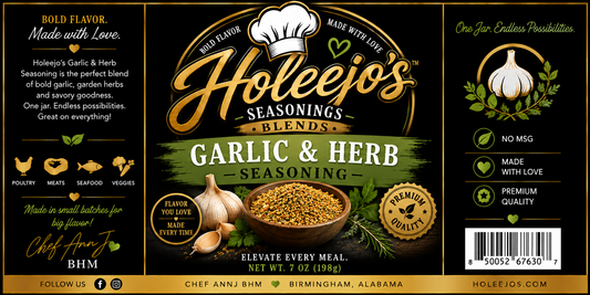 Garlic & Herb Seasoning 7oz shaker
