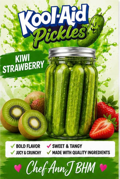 Kiwi Strawberry KoolAide Pickles