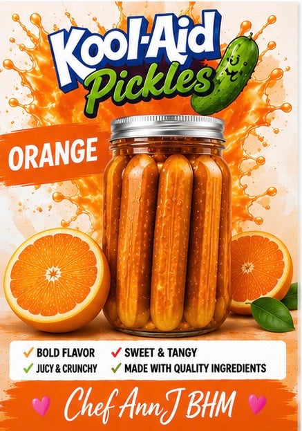 Orange KoolAide Pickles