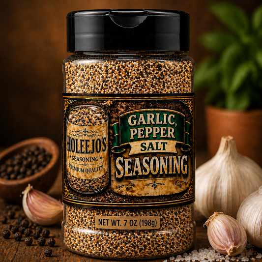 Garlic, Pepper and Salt Seasoning 7oz shaker
